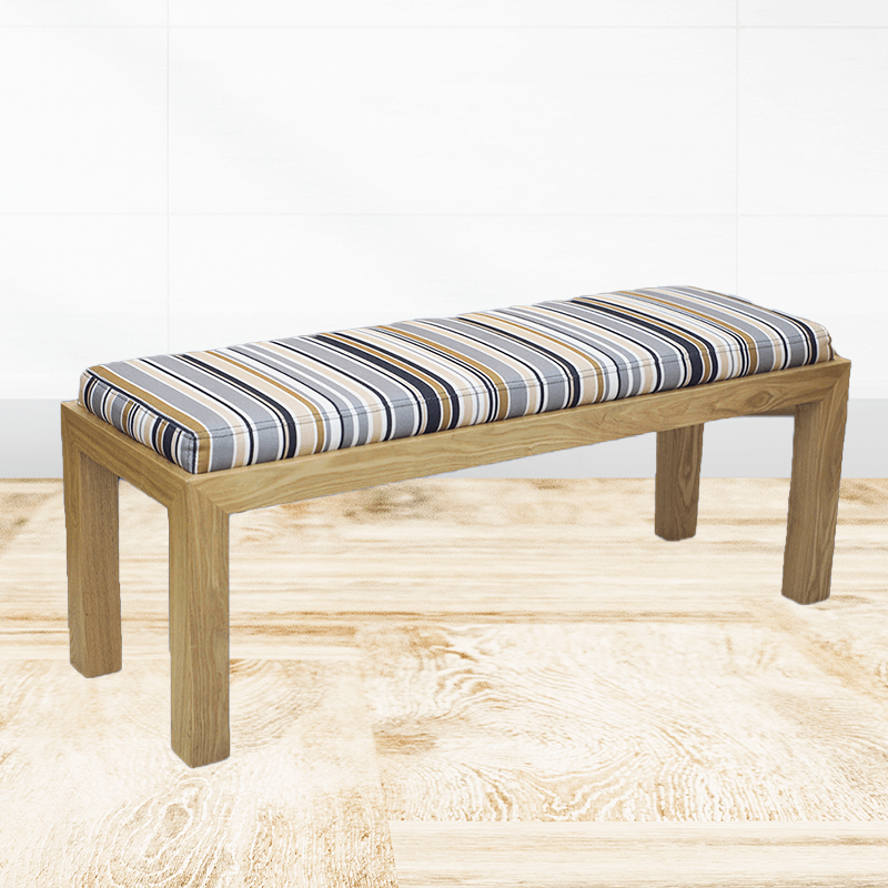 Banca tapizada decorativa